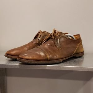 Timberland boot company brown leather dress shoes